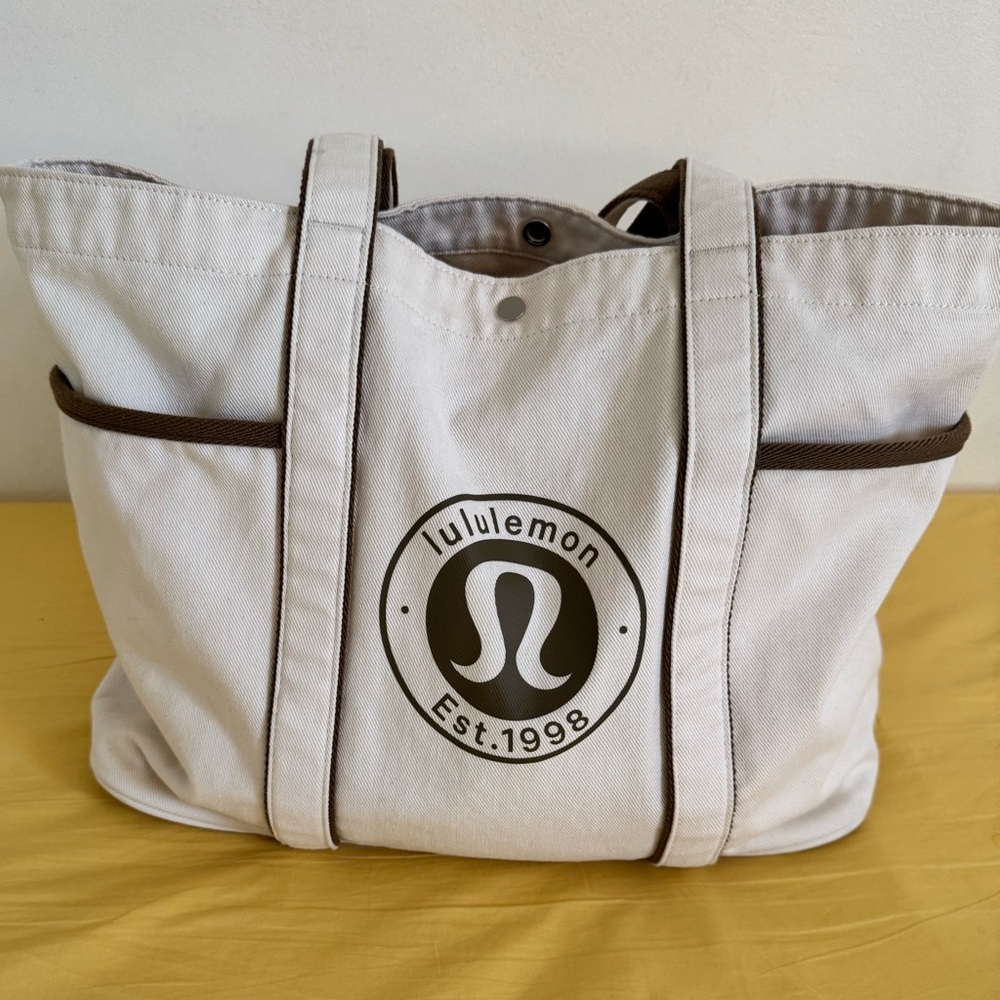 LuluLemon Canvas Tote Bag